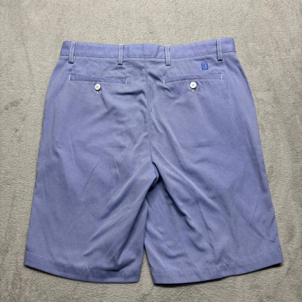 FootJoy Mens 34 Golf Performance Golf Shorts Blue 100% Nylon